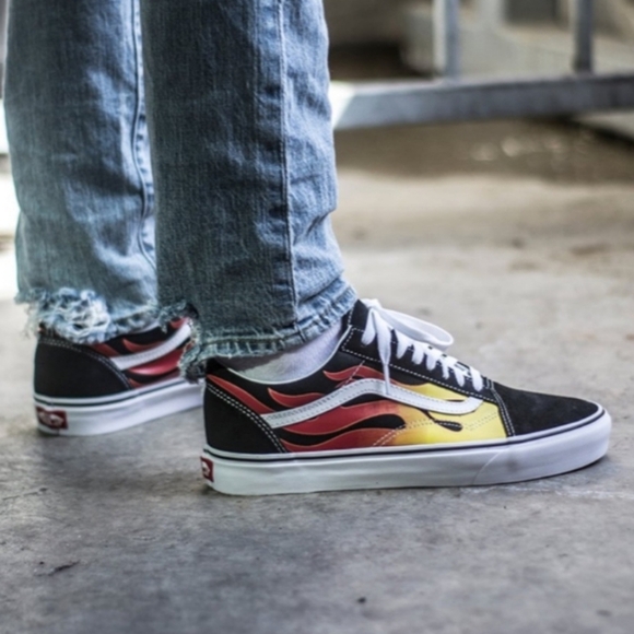 Vans Old Skool Flame Shoes Unisex Sneakers - Picture 9 of 9